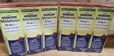 (6) Spring Valley Liquid Melatonin Sleep Supplement 10mg 2floz Exp: 01/26