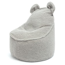 Ecopuf - Poltrona pouf in bouclé con braccioli alti e schienale -Yoghi-Bukla