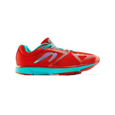 Women's Newton Running Distance S 11, Ruby Red/Aqua, 5 B Medium US