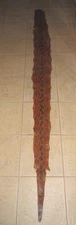 XL Nearly 8' Orange Anaconda Genuine Snake Leather Hide Skin Boa