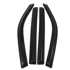 Window Visor Fits Honda Pilot 2009-2015 4x JDM Black Tape-on 4pcs