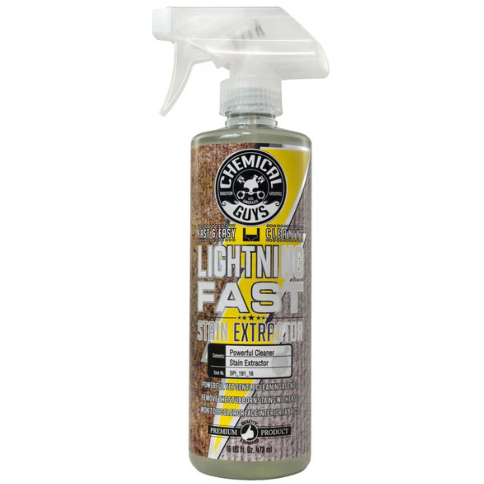 Chemical Guys Lightning Fast Carpet And Upholstery Stain Extractor Cleaner 473mL