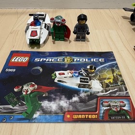 LEGO Space Police: 5969 Squidman Escape, 5970 Ray Frenzy, 5971 Gold Heist 100%  