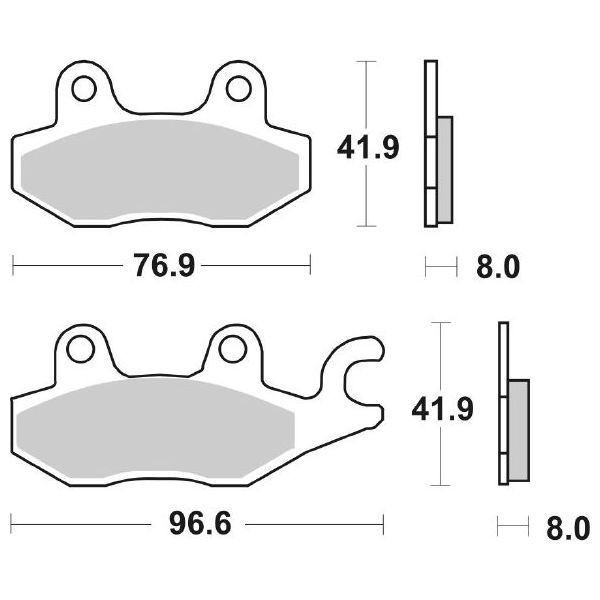 BeläGe Bremse SBS 134 HF Yamaha TZR R 50 1993 2002-image