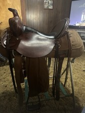 Circle Y Park and Trail Pleasure/Trail Traditional Brown Leather Saddle