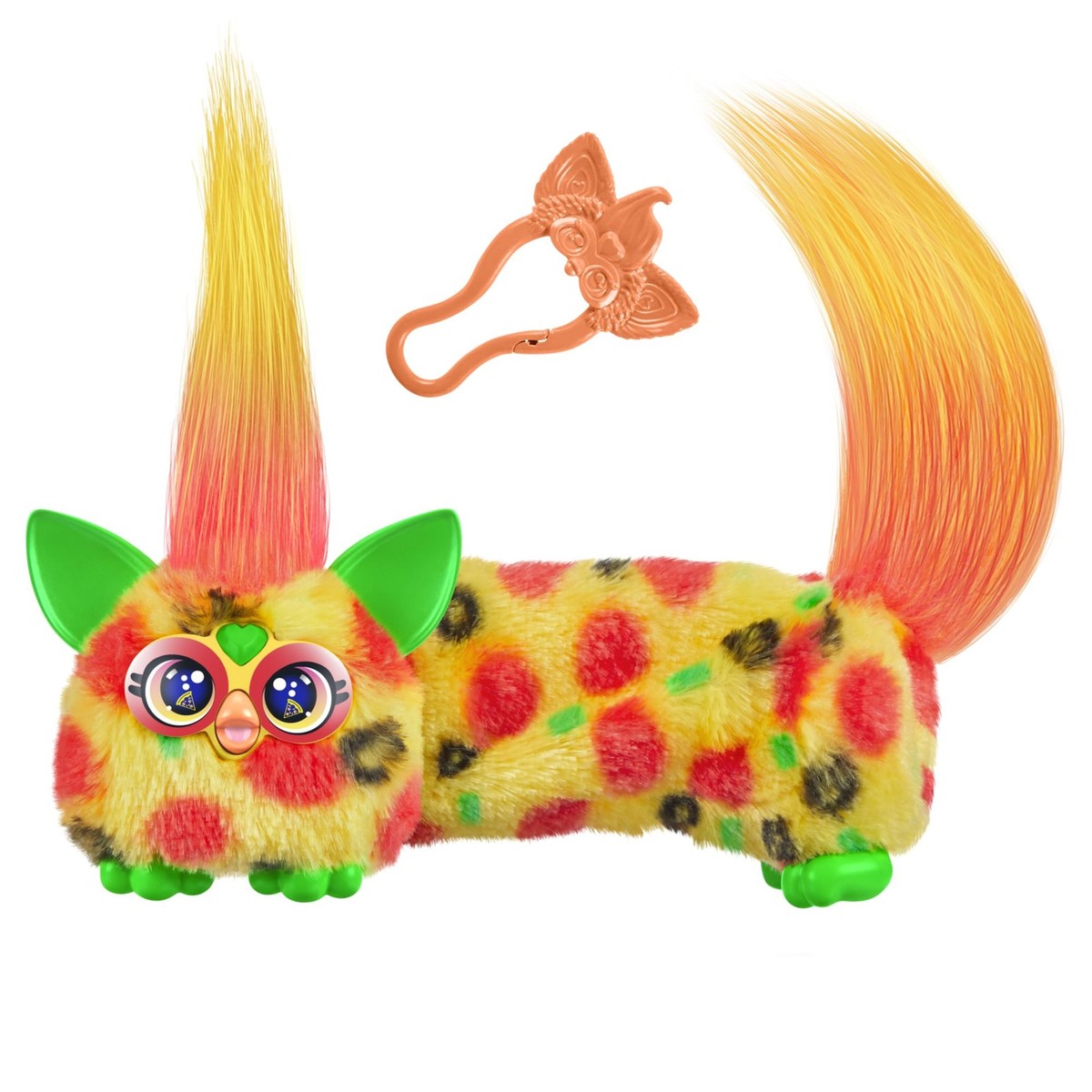 FURBY DJ Furblets Pepp-Oh-Roni Mini Plush Toy with Sound Effects