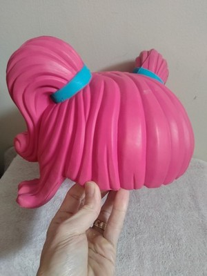 Toy Quest 2005 Hot Pink Plastic Foam Pigtails Wig Costume Cosplay Halloween