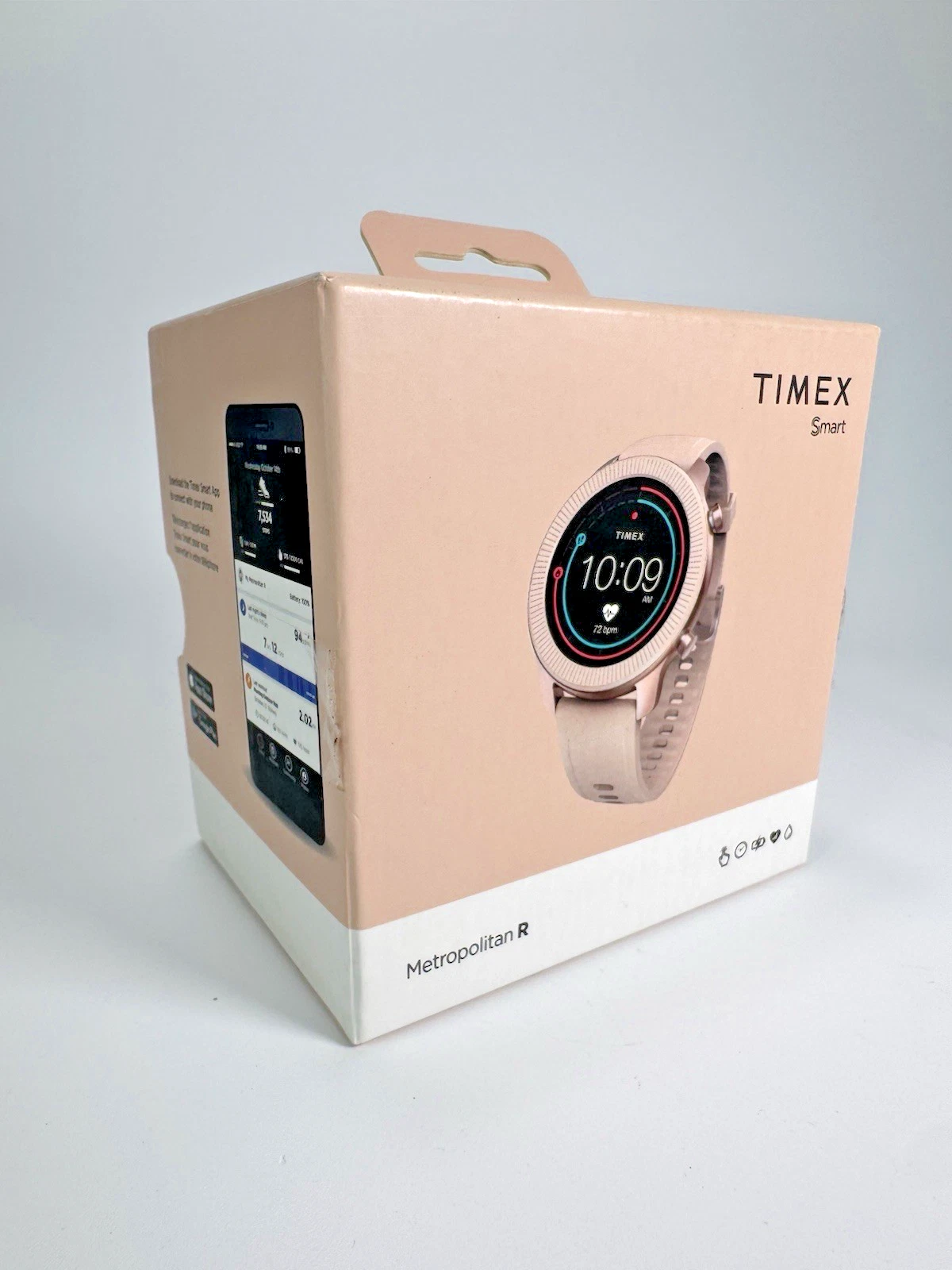 TIMEX Metropolitan R 42mm Smartwatch Pink Silicone Strap Women's