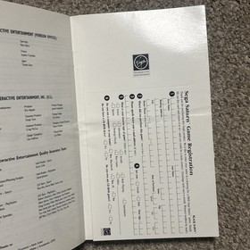 Sega Saturn Black Dawn Game Instruction Manual Only