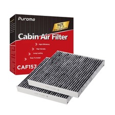Puroma 2 Pack Cabin Air Filter with Activated Carbon, Replacement for CP157, ...