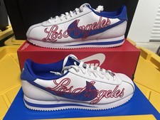 Nike Cortez Basic Leather "Los Angeles" White DA4402-100 Men's Size 12.5 No Lid