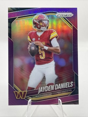 2025 Panini Prizm - Jayden Daniels #278 Purple Prizm /125 Commanders