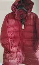 Manteaux Doudoune Femme Matélassé Levi's Strauss. Taille L. Couleur Bordeaux.