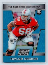 Taylor Decker 2016 Prizm Collegiate Draft Picks #232 Prizms Blue 4-2