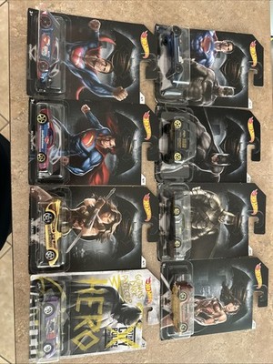 Hot Wheels-Batman Vs. Superman-Complete Set Of 8-1 Through 7 + Chase