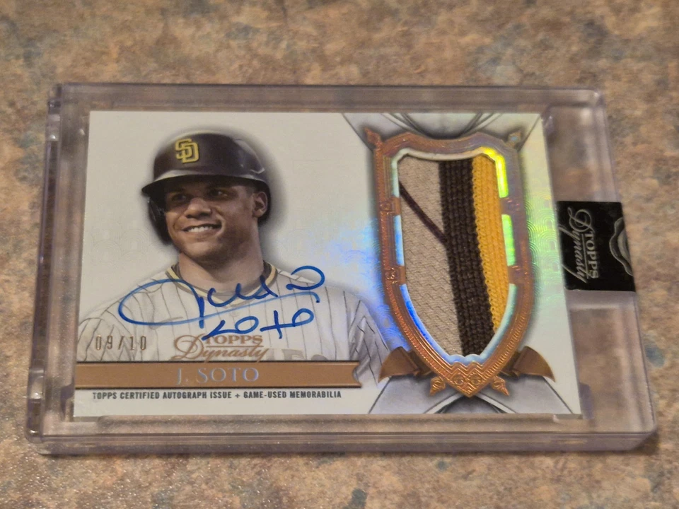 2024 Topps Dynasty Juan Soto Dynastic Deed Auto Patch /10 Padres