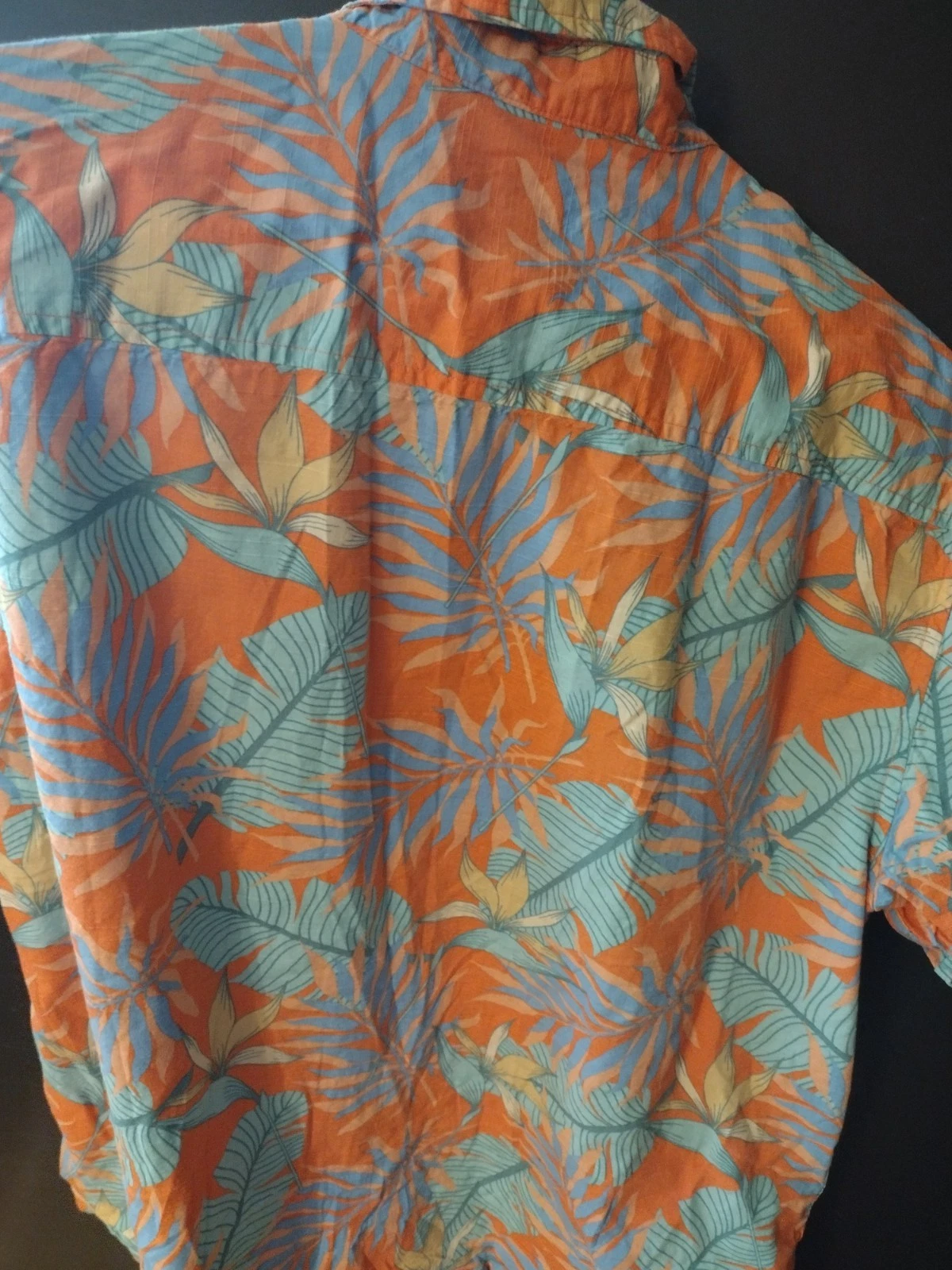 Oliver & Burke Men SZ XL Hawaiian Style Tropical Print Relaxed Fit Short Sleeve