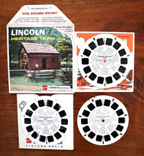 VIEWMASTER LINCOLN HERITAGE TRAIL A390 GAF 3 REEL SET