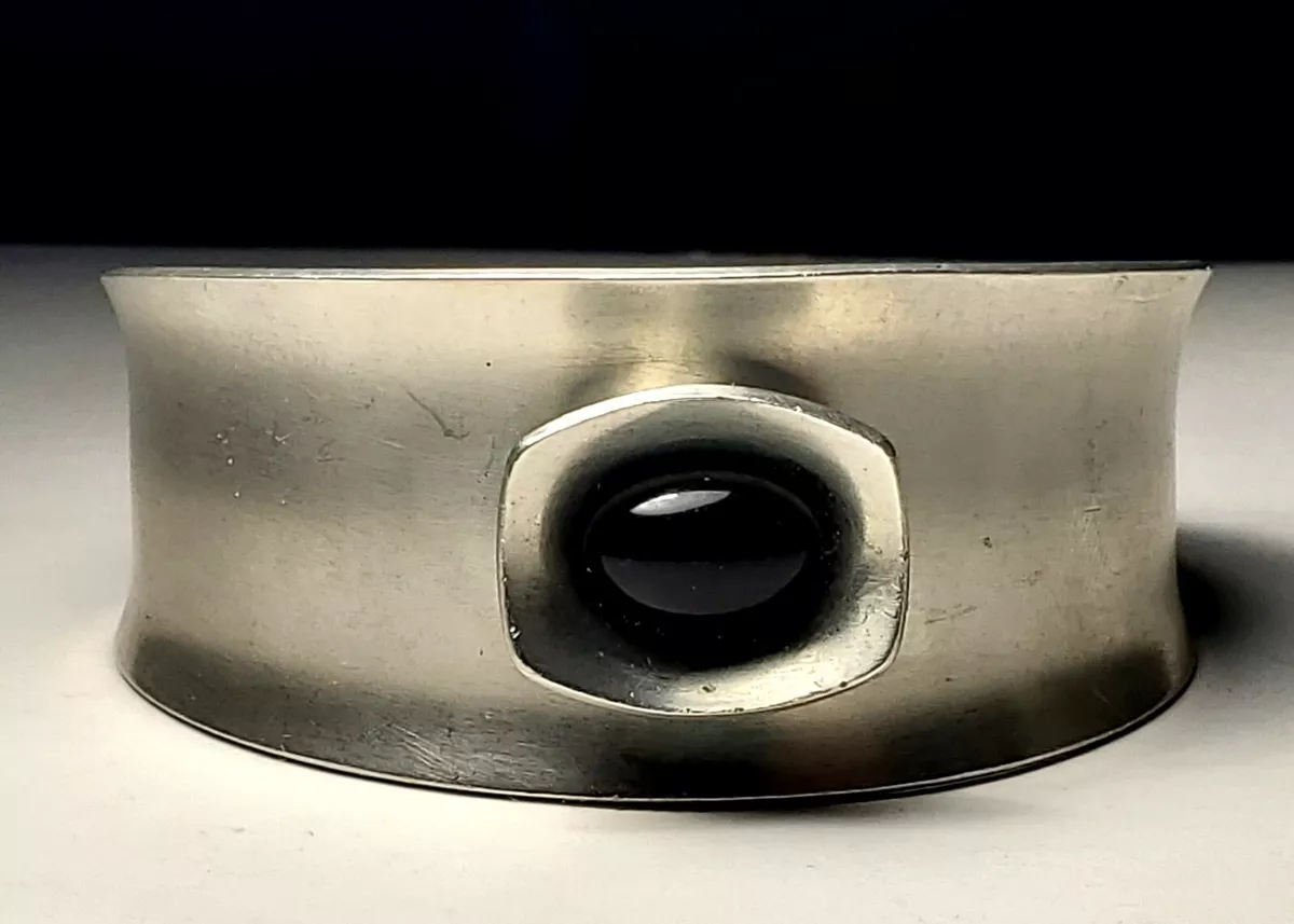 JORGEN JENSEN DENMARK PEWTER CUFF BRACELET 220 7 1 2