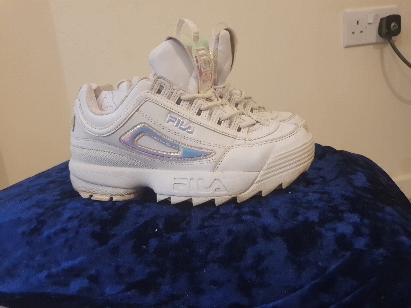 SCARPE DA GINNASTICA BIANCHE FILA DISRUPTOR TAGLIA 5