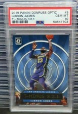 2019-20 Optic Lebron James T-Minus 3,2,1 #9 PSA 10 GEM MINT Lakers BEAUTY!