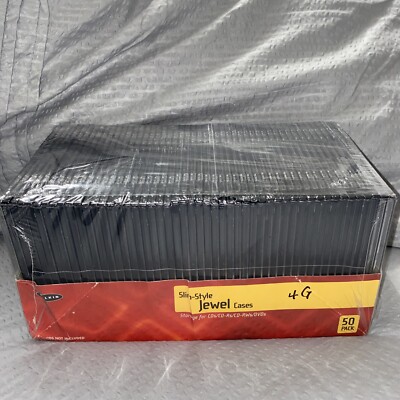 Belkin Slim Style Jewel Cases Storage for CD/CD-R/CD-RW/DVD 50 Pack New ...