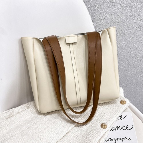 Square Shape Tote Bag PU Women Handbag New Leather Shoulder Bag