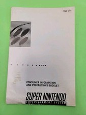Super Nintendo Precaution SNS-USA INSERT ONLY Authentic Nintendo