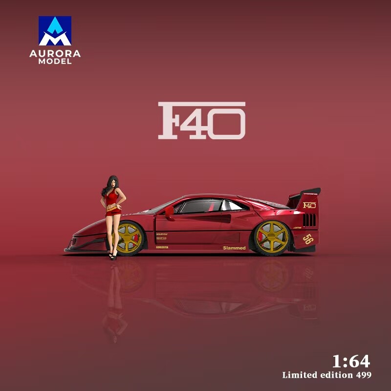 ⭐︎AURORA MODEL 1/64 ミニカー レッド F40モデル 未使用 MAR 2025 Aurora Model FERRA F40 RED NO FIGURE 1/64 | eBay