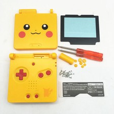 GBA SP Game Boy Advance SP Housing Shell GLASS Screen Lens Pikachu Yellow