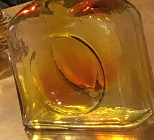 Caraffa in vetro vintage Blenko AMBERINA bottiglia d'acqua arancione brocca gialla 8"" scoppio solare - Foto 3 di 10
