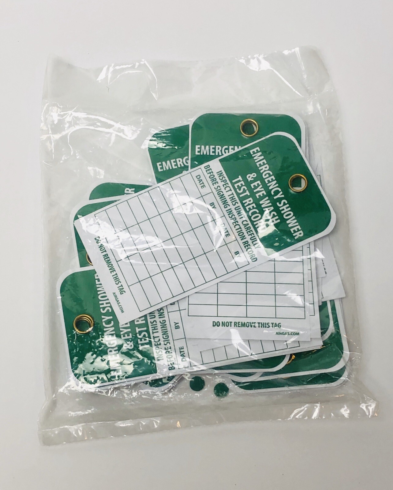 25 pcs (Emergency Eye Shower & Eyewash Test Record) Safety Tag eBay