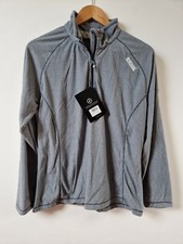 Image of Regatta Montes Thin Fleece Half Zip Striped Jumper Top Size 14