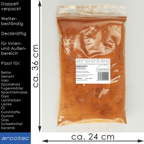 Pigmentpulver Betonfarbe Farbpigmente für Beton, Putz und Gips 1 kg Trockenfarbe - Bild 32 von 32