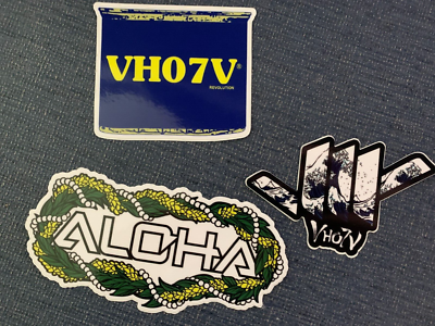 3 stickers Aloha Revolution VH07V Hawaiian | eBay