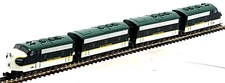 Z scale Rokuhan ST012-4 Powered SRR EMD F7A/B/B/A SET w/opt Mkln cplrs #10