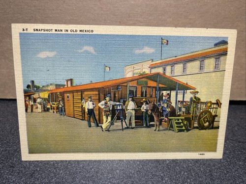 Snapshot Mann im alten Mexiko Postkarte