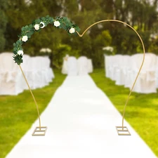 Wedding Arch Rack Heart-shaped Flower Frame Stand Gold Metal Party Backdrop Rack