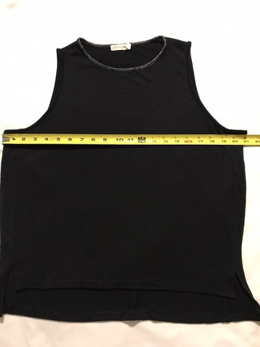 Top Rag & Bone donna M/M nero senza maniche collo rotondo - Foto 4 di 9