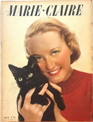 MARIE-CLAIRE Nr. 35 vom 29. Oktober 1937 (1. Jahr) alte Zeitschrift Mode Hut