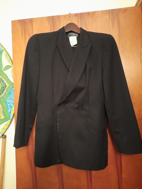Harve’ Bernard Vintage Suit Lined Wool Black 10