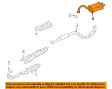 Chrysler Oem 03-05 Sebring Exhaust Components-muffler Pipe Mr968603 Chrysler Oem 03-05 Sebring Exhaust Components-muffler Pipe Mr968603