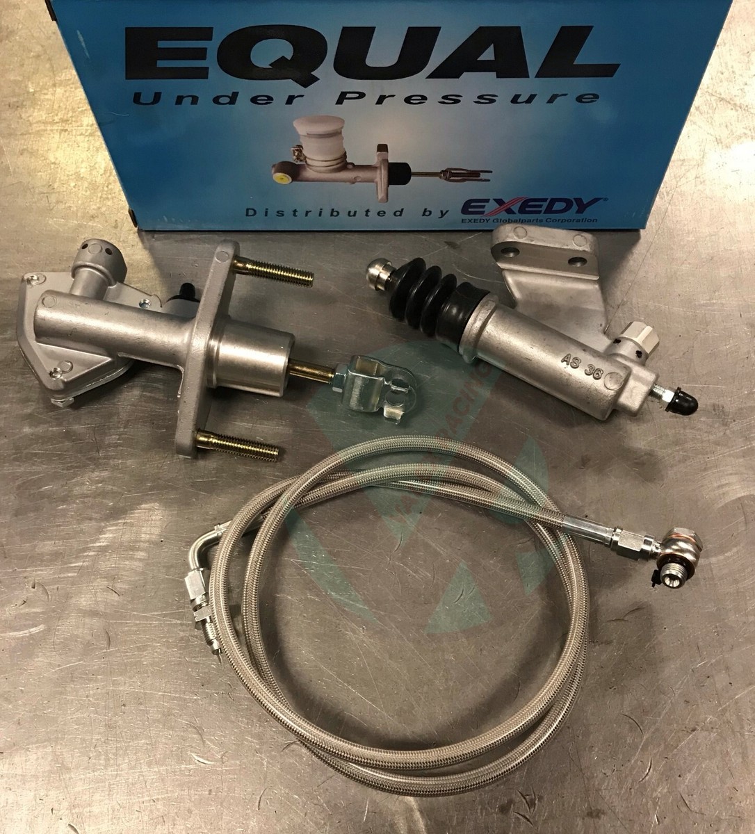 Exedy CMC & Slave Cylinder W/ Silver Clutch Line For 02-05 Civic