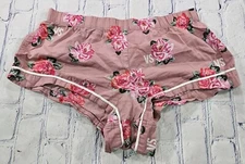 Victoria’s Secret  WOMENS SZ SMALL Floral Pajama Shorts Sleep Shorts Pink Mini