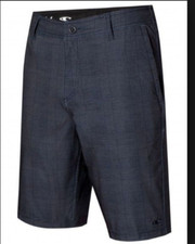 New O'NEILL board shorts swim trunk black plaid size 30 Insider HYBRID