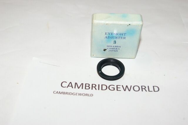 MIRANDA VIEWFINDER EYESIGHT ADJUSTER No. 3 NEW MIRANDA BRAND in BOX MIRANDA VIEWFINDER EYESIGHT ADJUSTER No. 3 NEW MIRANDA BRAND in BOX