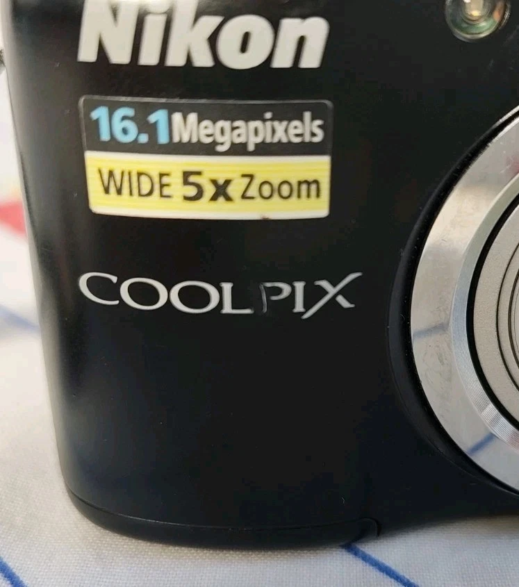 Nikon Coolpix A10 16.1MP Digital Camera Black Tested With 16GB SD Card - Image 3 of 4