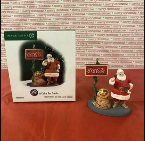 Department 56 Coca-Cola A Coke For Santa 2006 Christmas in the City Series