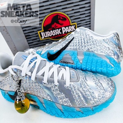 Nike JA 3 US 13.5 Mens Silver Blue White Black Jurassic Park Zoom IU7240 002 New