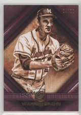 2016 Legacies of Baseball Lasting Imprints Purple 4/50 Warren Spahn HOF 0c6